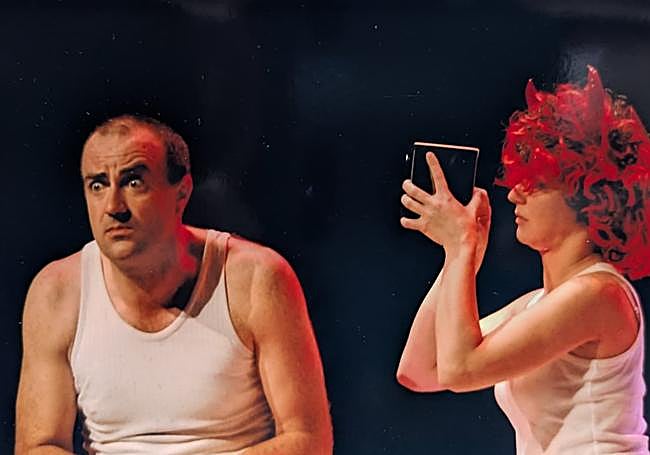 Francisco Cristóbal Sánchez, en uno de sus montajes como actor.