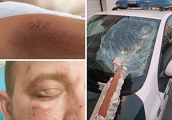 Algunas de las agresiones y daños denunciados por los agentes.