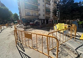 Estado de las obras de Emperatriz Eugenia este jueves.