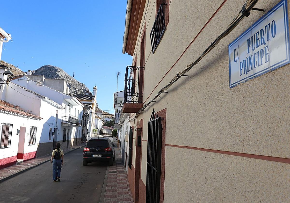 Calle Puerto Príncipe en Ventas de Zafarraya, lugar donde se produjo el doble asesinato en 1912.