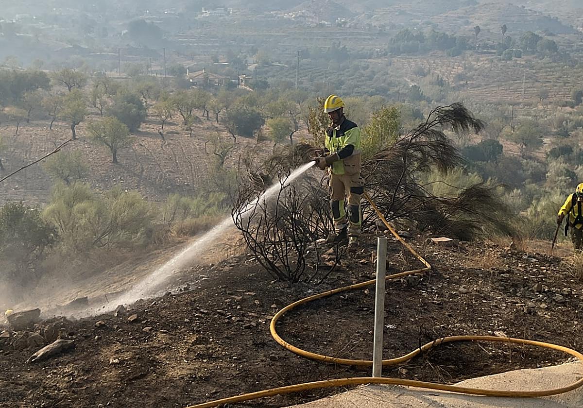 El incendio forestal de Lubrín, ya estabilizado, afecta a 1.116 hectáreas