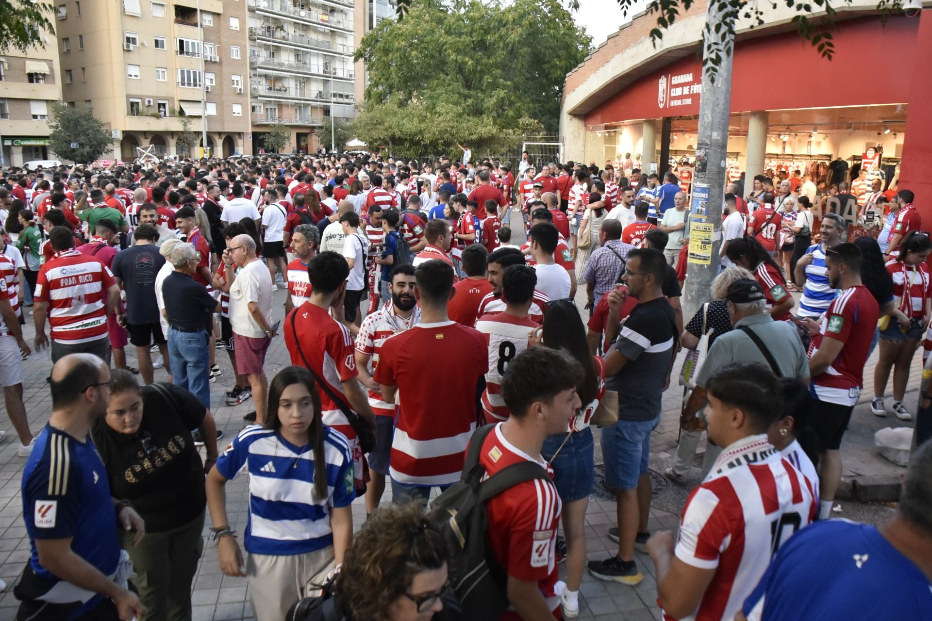 Las imágenes de la protesta de los aficionados del Granada