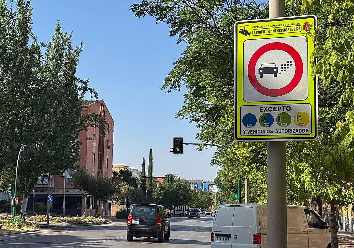 Zona de Bajas Emisiones en Granada.