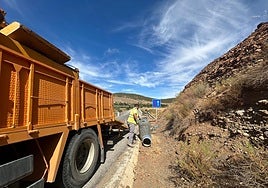 Trabajos de medición sobre la plataforma