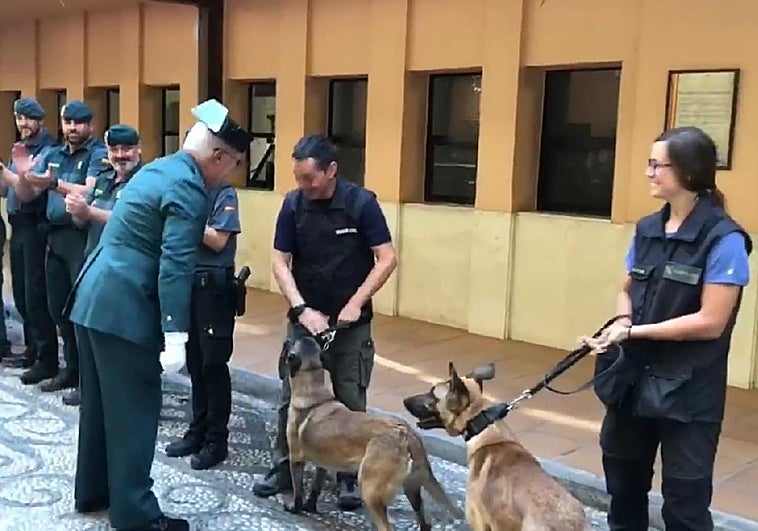 Juan de Dios en el homenaje de despedida.