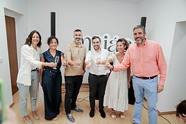 Ángel León, José Álvarez, Cristóbal Muñoz y Alba martínez, un menú cinco estrellas para Mojácar