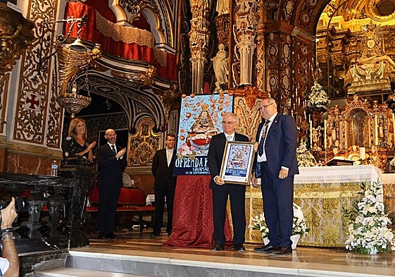 Un momento del acto de presentación del cartel de la ofrenda