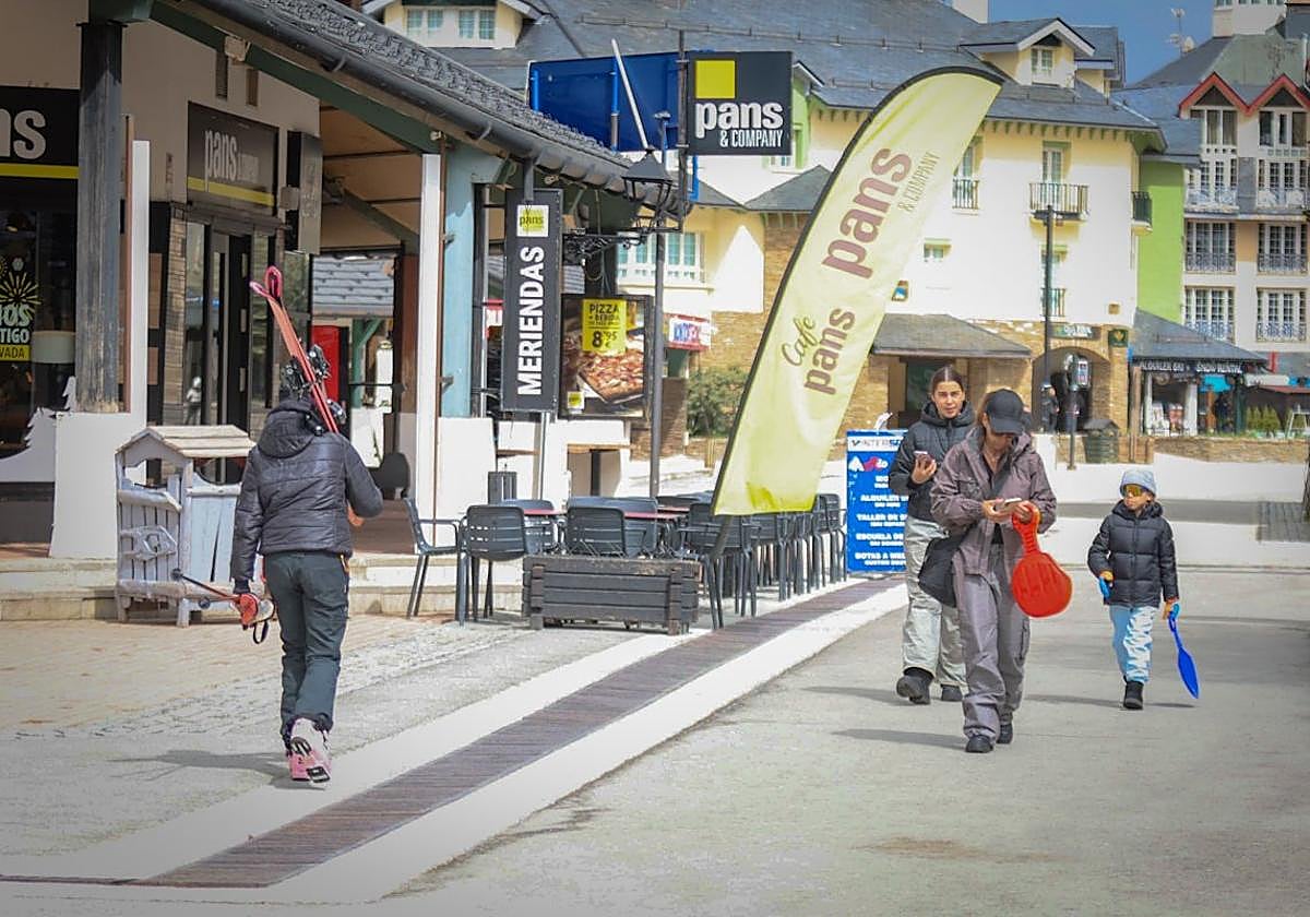 Zona de Pradollano el último día de esta temporada.