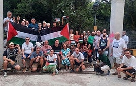 Última concentración en Cazorla en apoyo a Palestina.