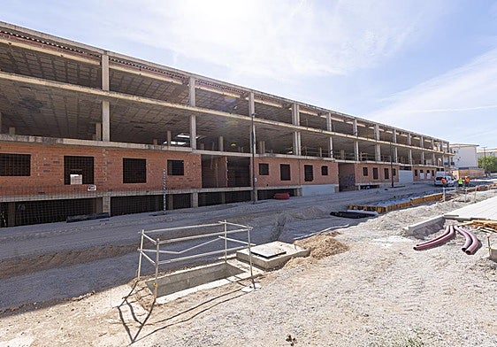 Edificio en estructura de Las Gabias donde irán 66 VPO.