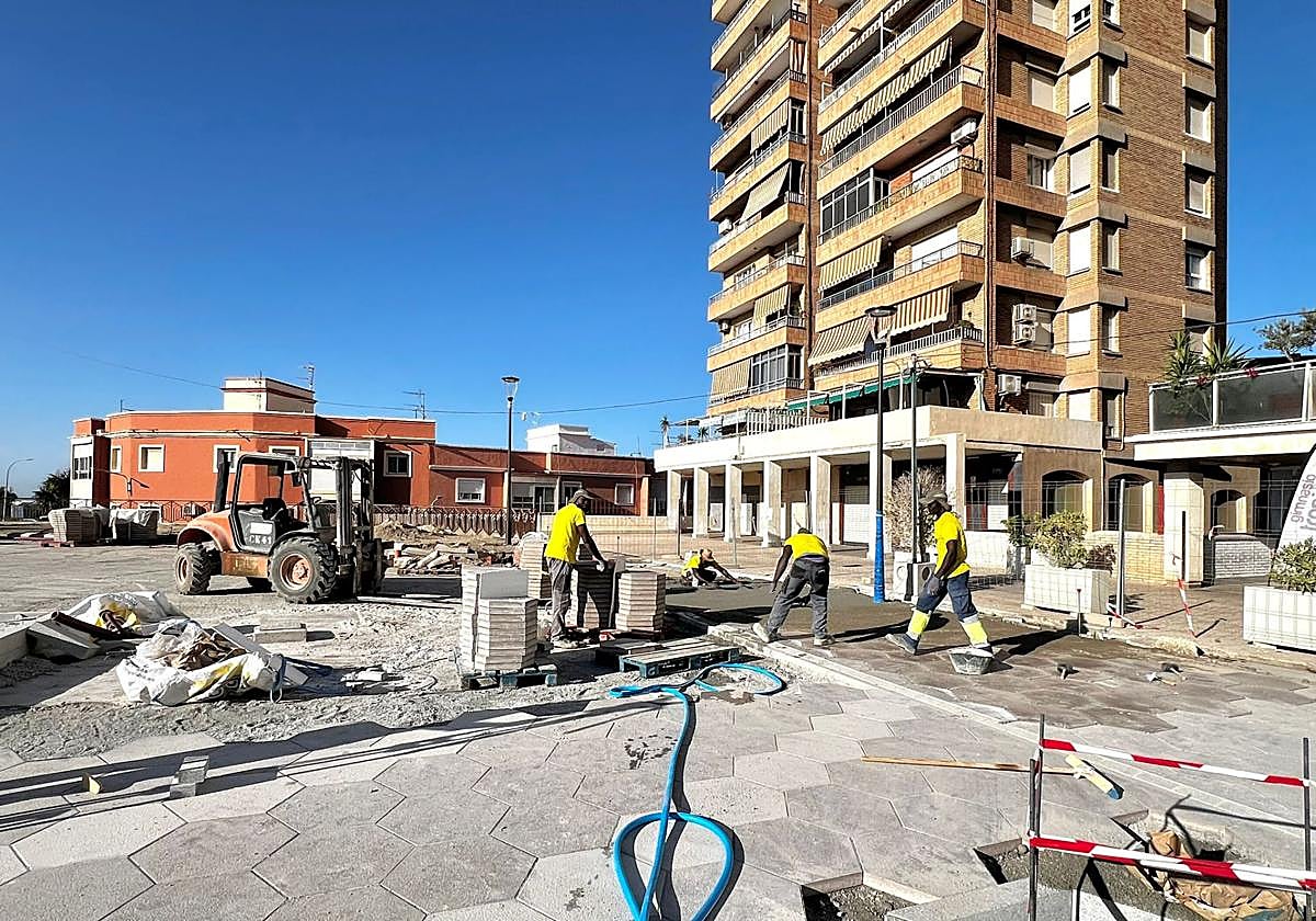 Las obras del Paseo de la Explanada alcanzan ya el 65% de ejecución.