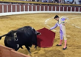 Marco Pérez en la segundo de su tanda y donde se llevó los mayores trofeos.