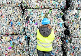 Planta de reciclaje de envases de plásticos