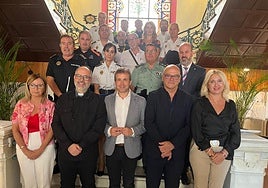 Participantes en la reunión en el Ayuntamiento de Jaén.