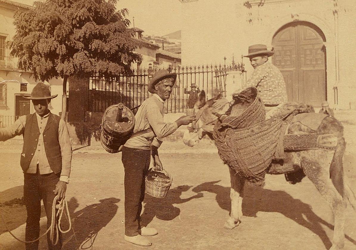 Granada en una fotografía del archivo de la Biblioteca de la Universidad de Harvard.