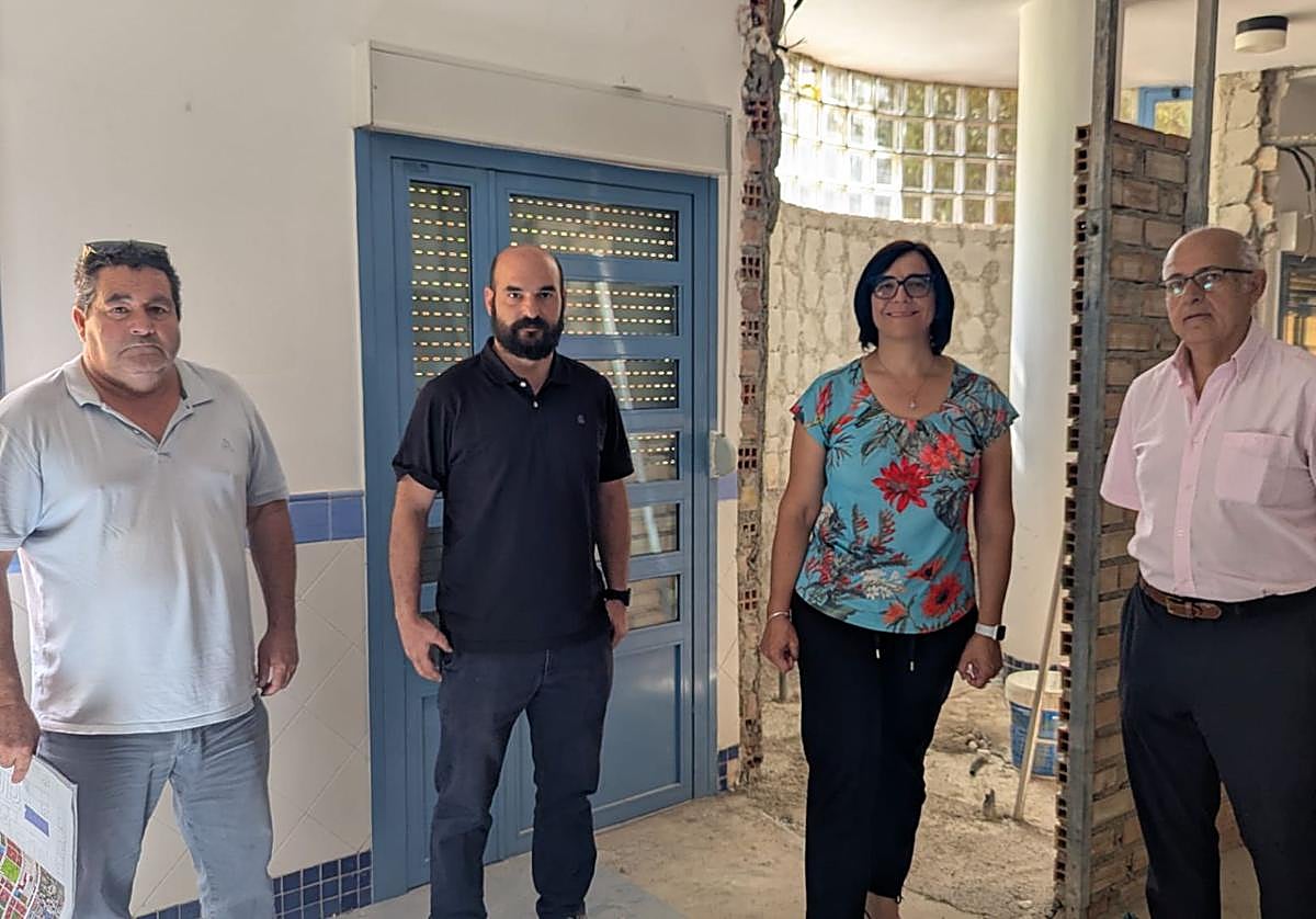 Visita a las obras de la escuela infantil Portal de Belén.