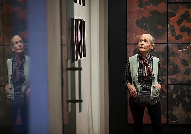 Bárbara Pflanz, en la exposición.