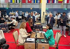 Auxi del Olmo en el torneo.