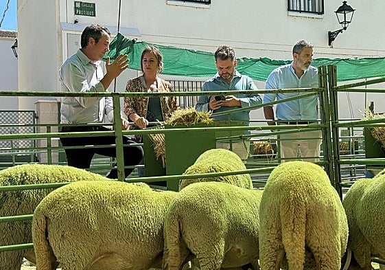 Visita de Catalina García a las obras.