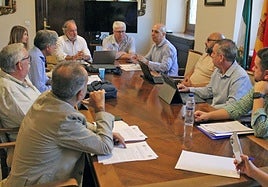 Reunión de la comisión en el Ayuntamiento.