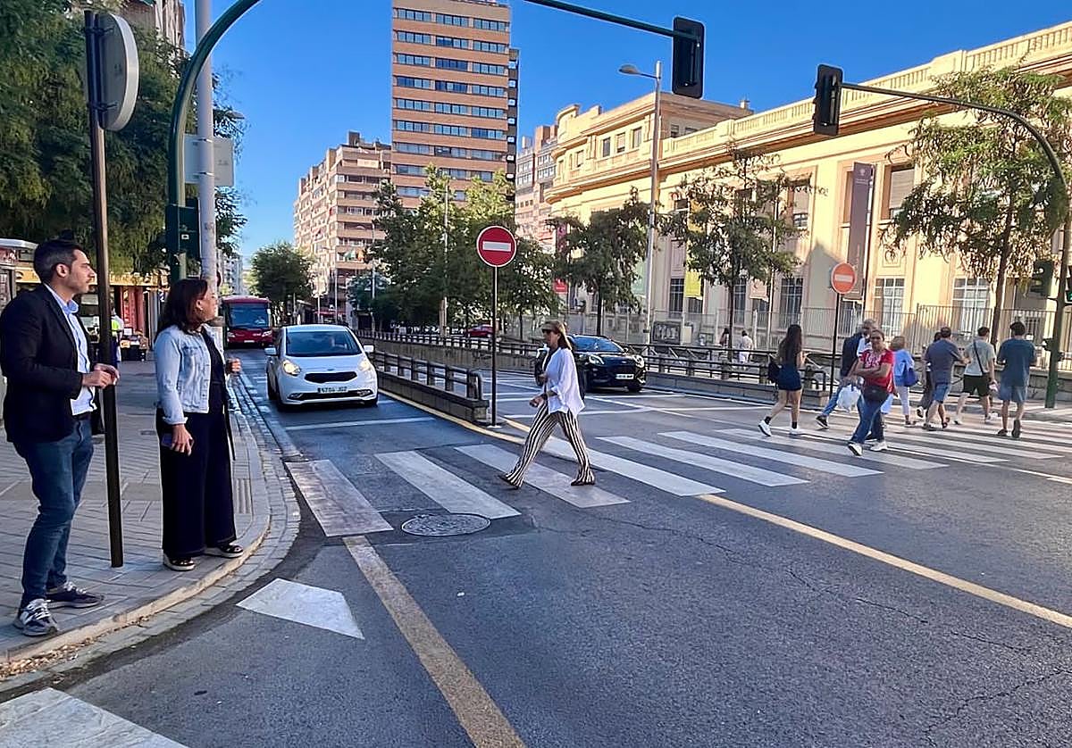 Avenida de Madrid en la capital granadina.