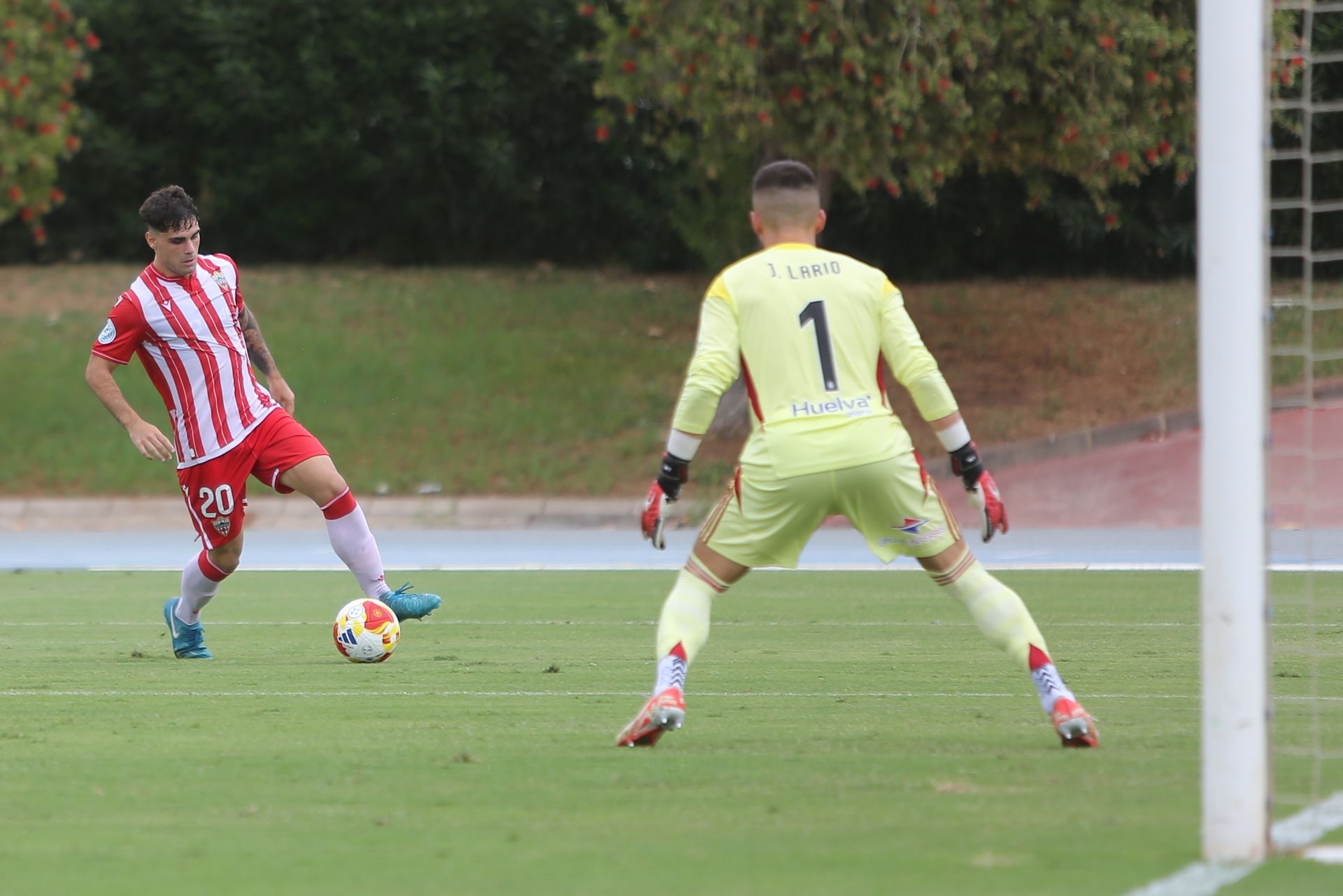 El filial indálico quiere encontrar la portería rival en un campo complicado.