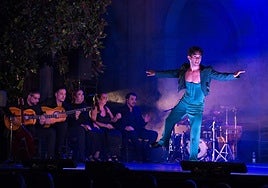 Agustín Barajas, durante su actuación.