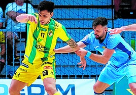 Uno de los momentos que dejó el partido en el Olivo Arena.