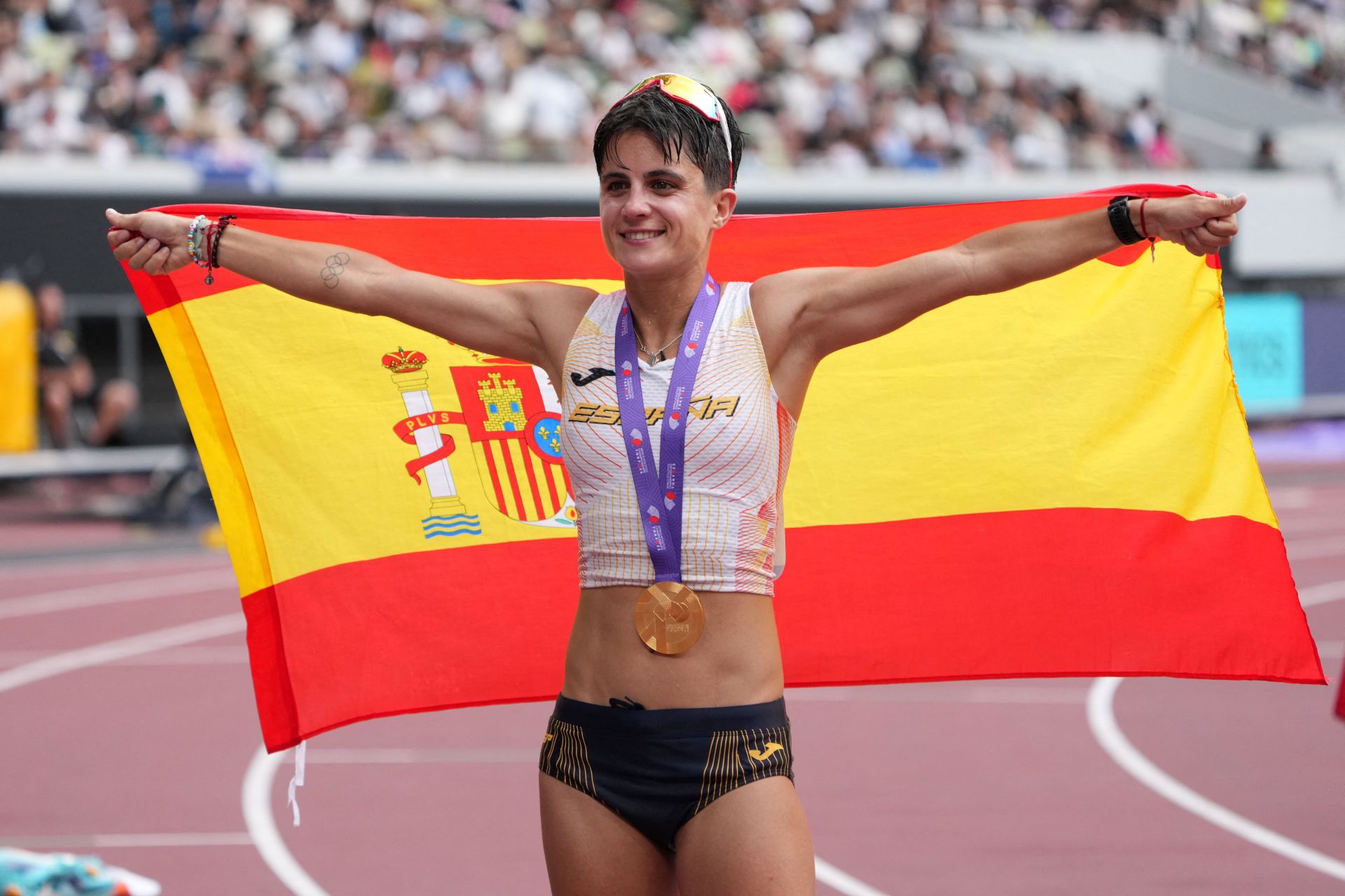 Las imágenes de la granadina María Pérez como campeona del mundo