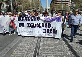 Manifestación en Jaén.