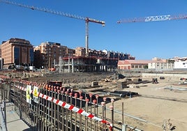 Estado actual de las obras del soterramiento junto a la Estación Intermodal.