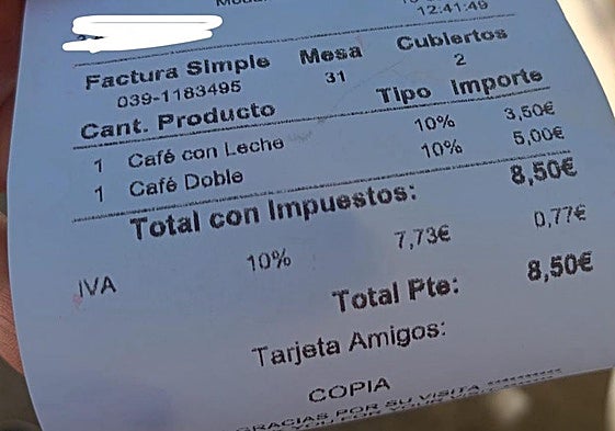 Cuenta que se ha hecho viral de un bar de Granada.