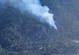 Imagen del incendio.