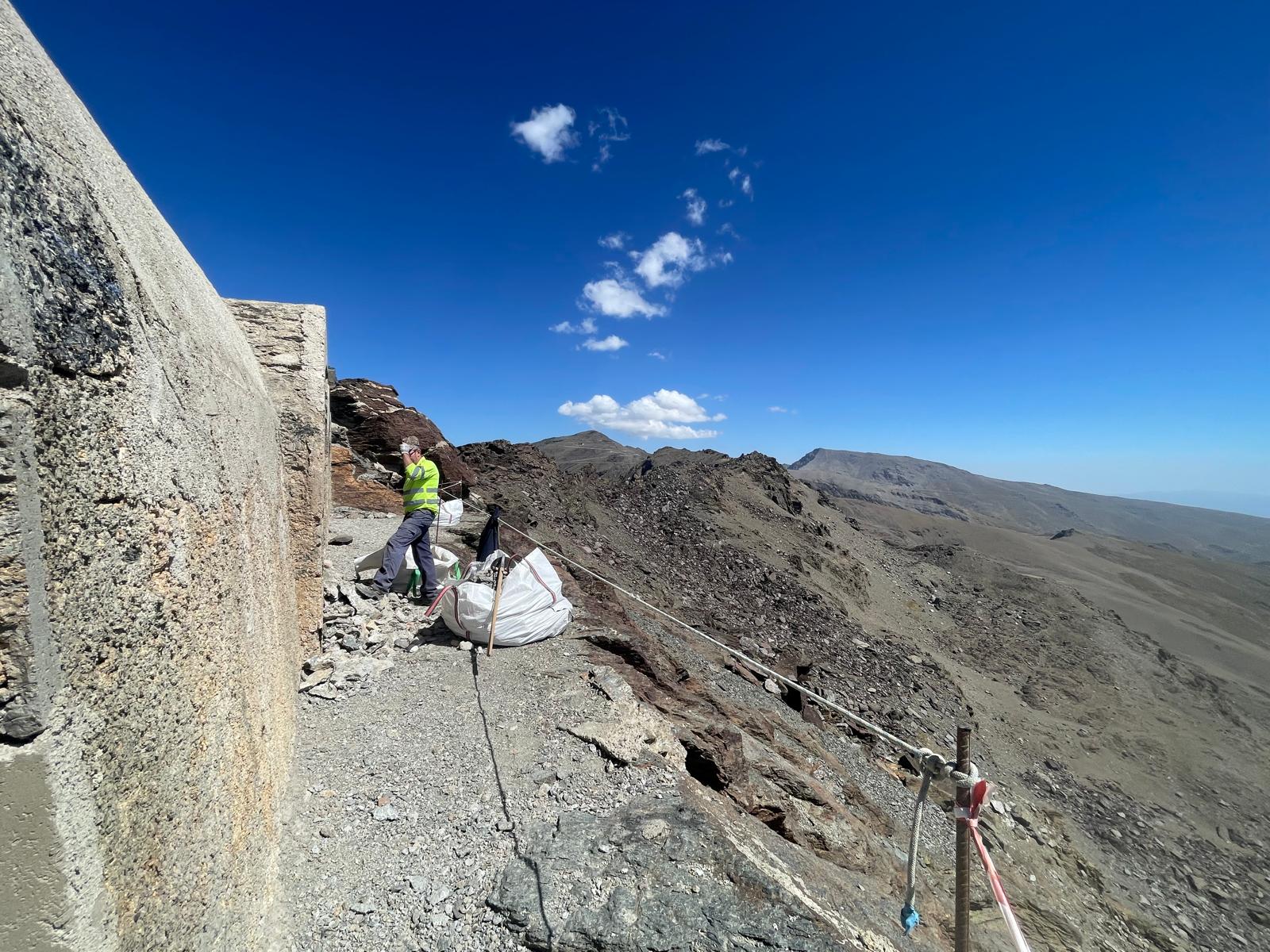 Las obras del refugio de Elorrieta, en imágenes