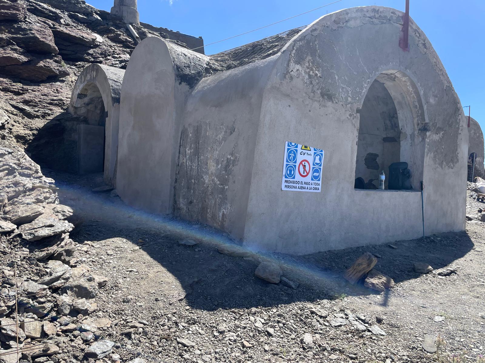 Las obras del refugio de Elorrieta, en imágenes