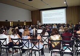 Momento del congreso internacional de neuropsicofamacología organizado por la UAL.