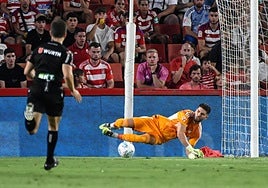 Luca Zidane, en un partido de esta temporada.