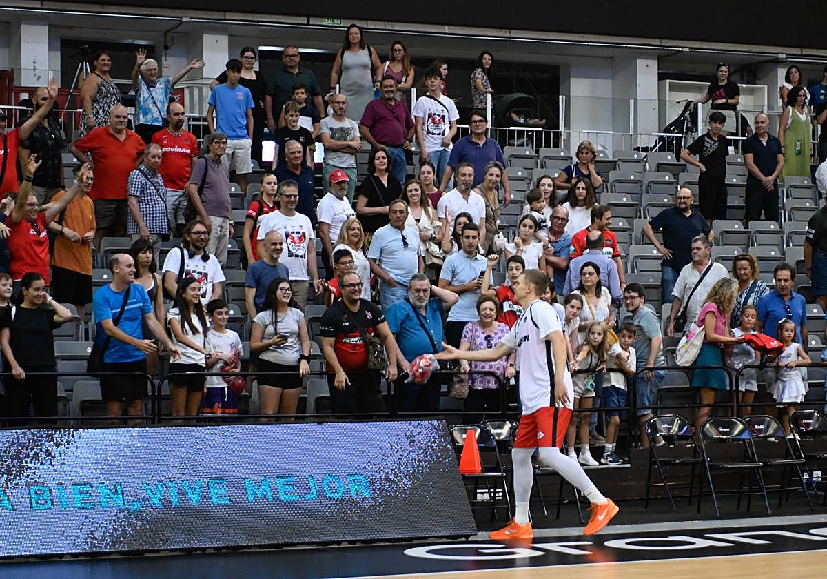 Entrenamiento a puertas abiertas en el Palacio.
