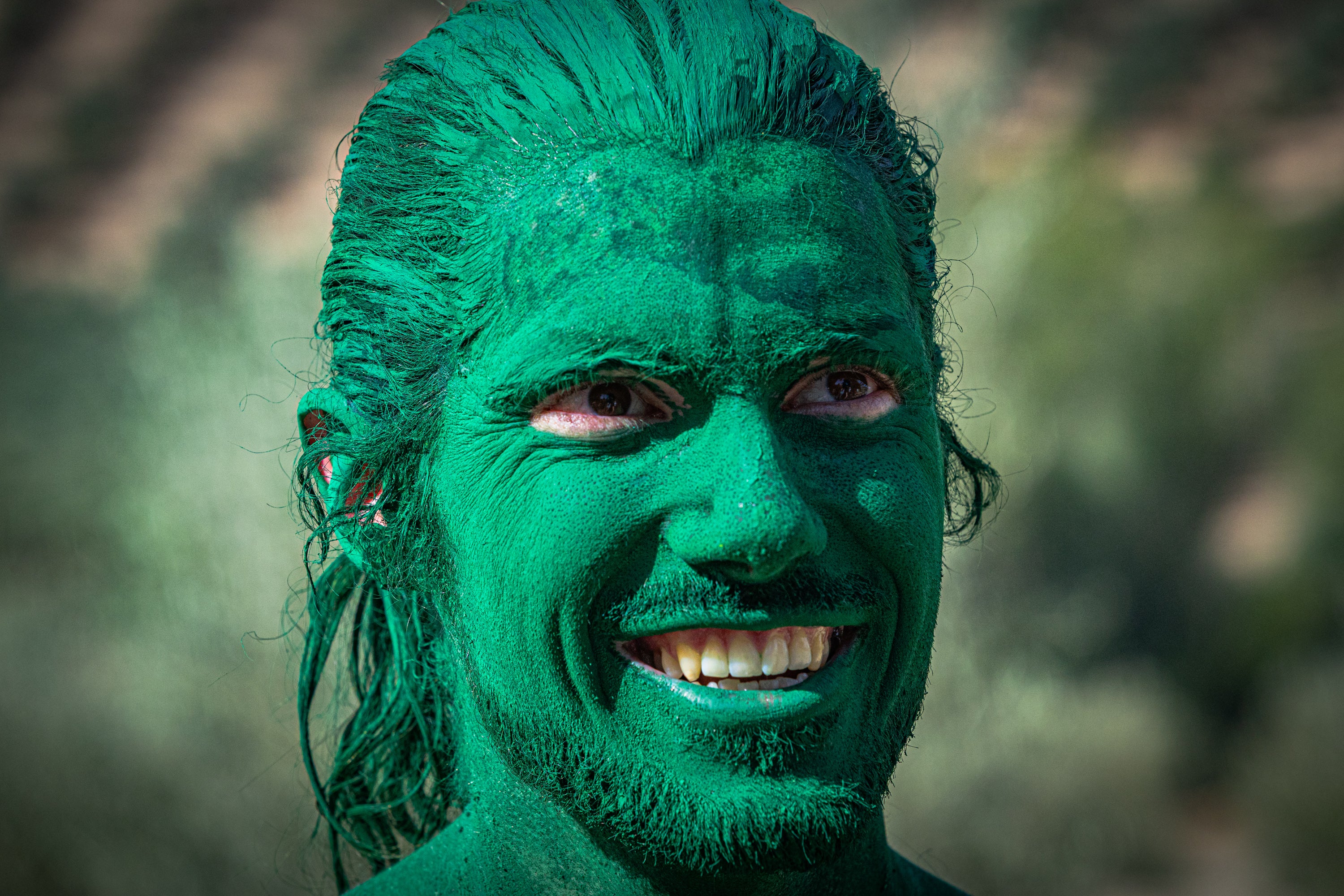 Las imágenes de los desnudos verdes en Granada