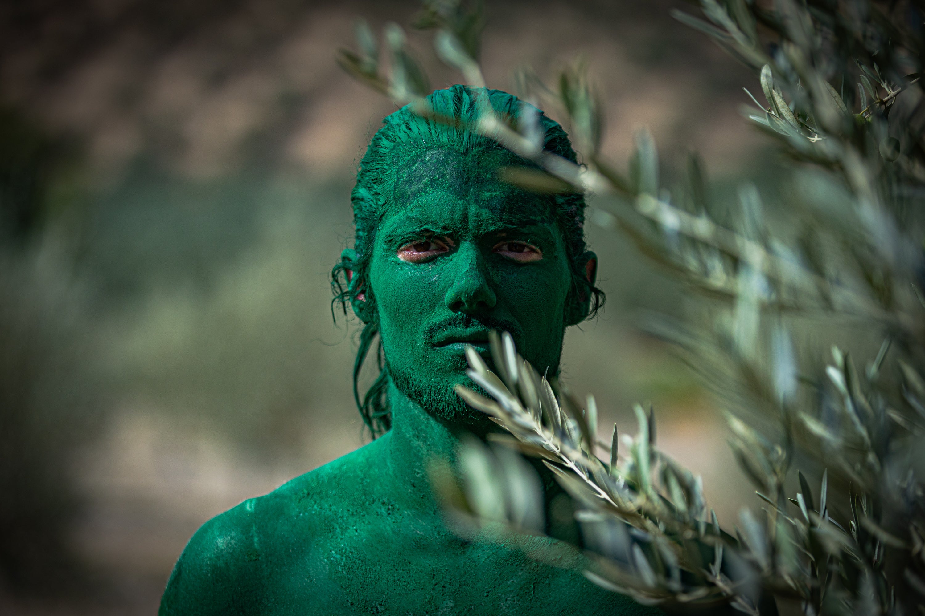 Las imágenes de los desnudos verdes en Granada