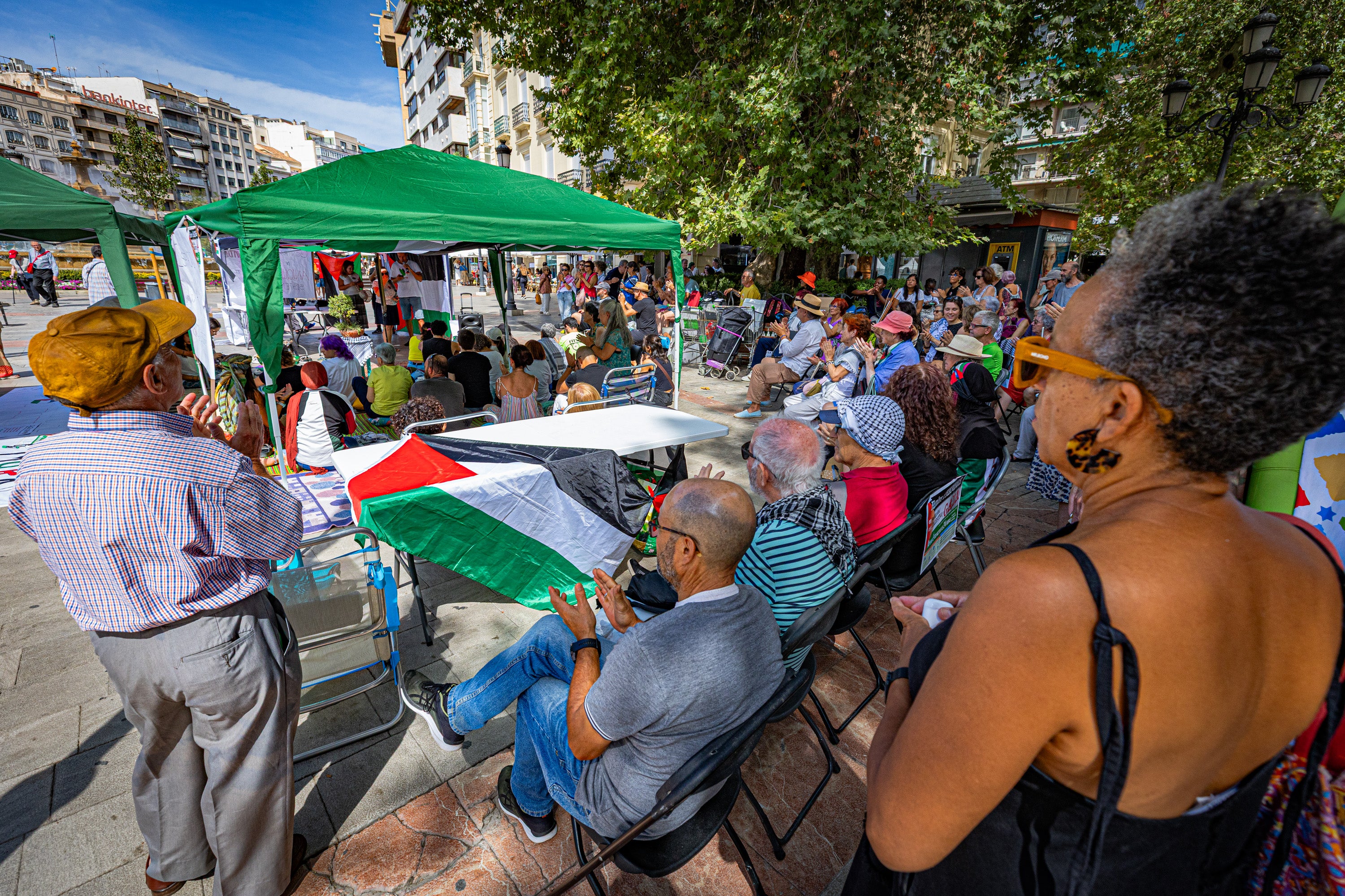 Las imágenes del ayuno solidario con Palestina en Granada