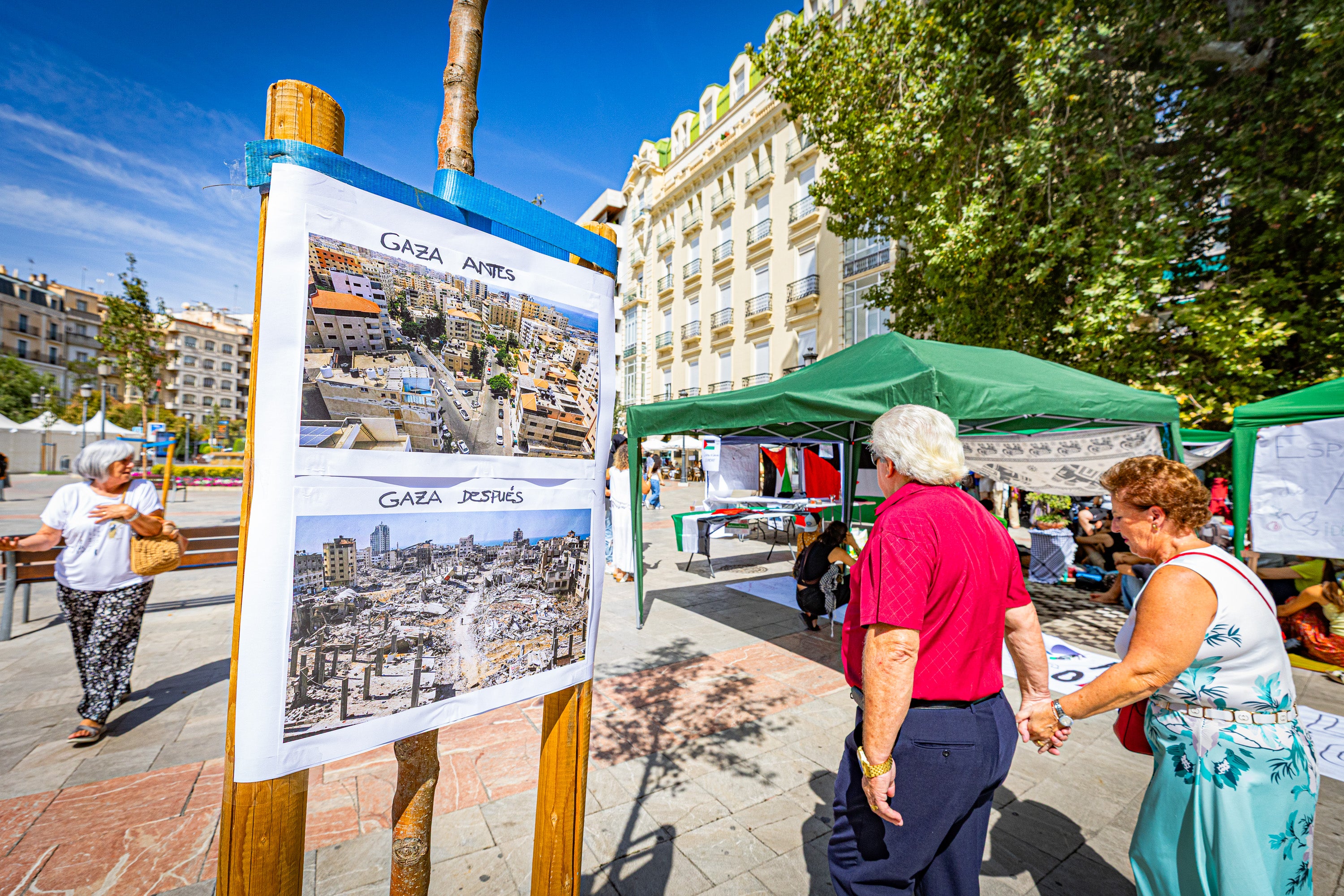 Las imágenes del ayuno solidario con Palestina en Granada
