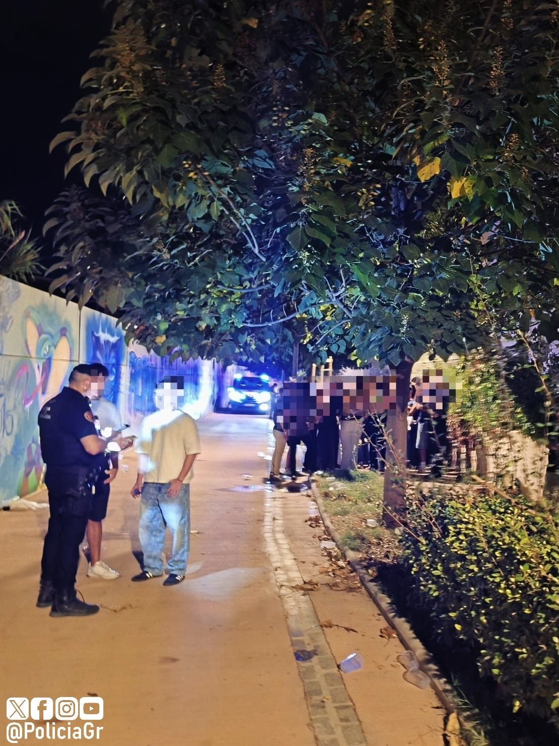 Botellón en Granada este fin de semana.