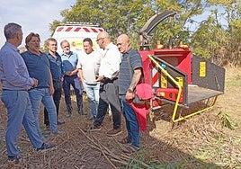 Visita a la zona de Puente Nuevo donde se están realizando las labores de limpieza.