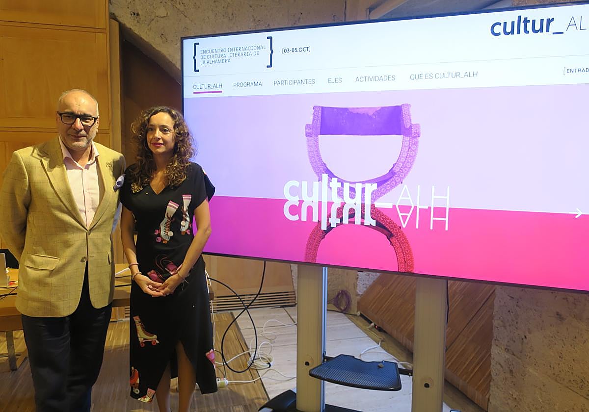 Ruiz-Jiménez y Gallego, tras el acto de presentación de cultur_ALH.