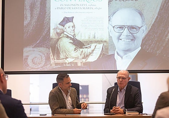 Un momento de la conversación entre Quico Chirino y David Jiménez-Blanco.