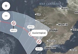 Los expertos avisan de cómo puede llegar el huracán Gabrielle a Granada.