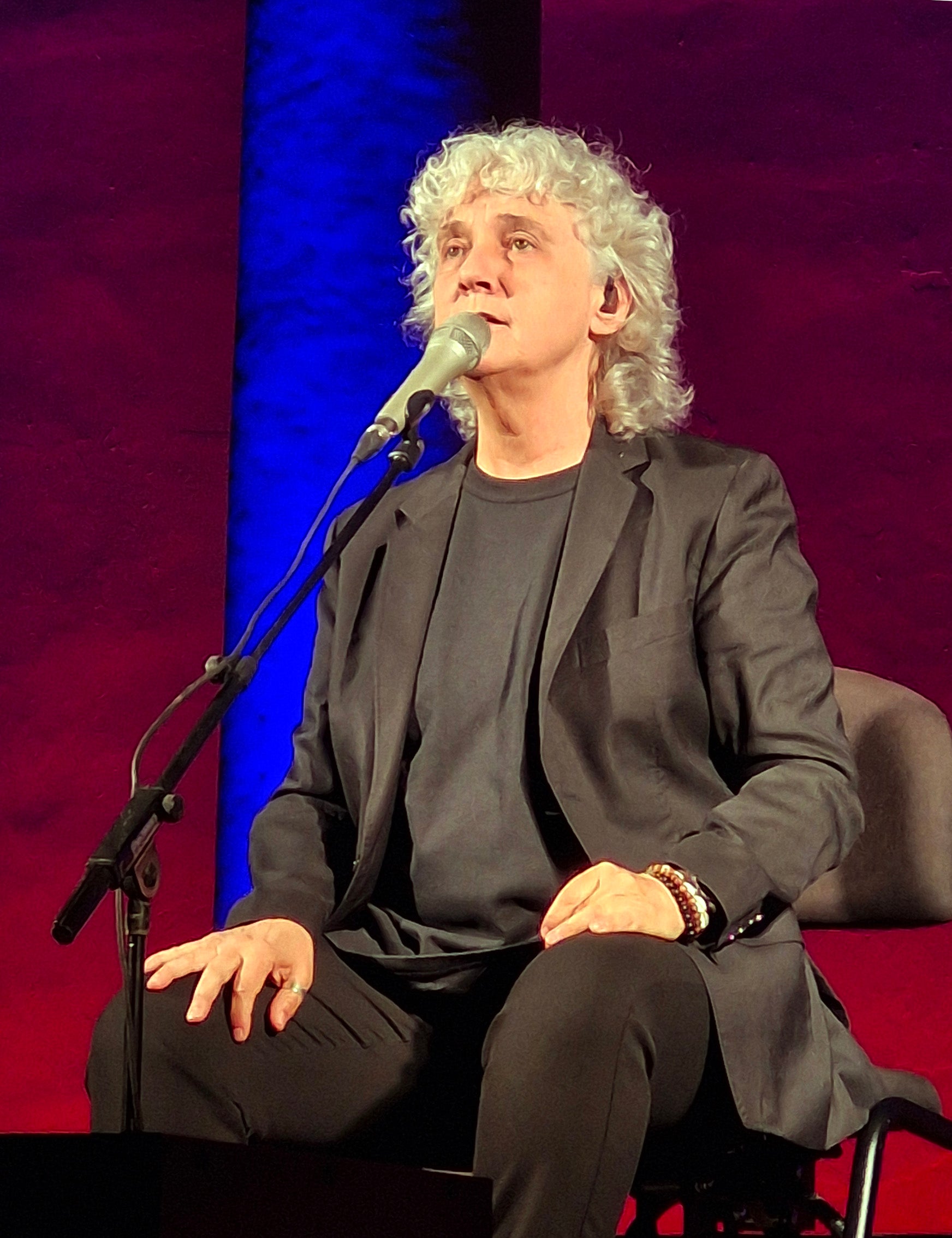 Maryte Martín, en pleno concierto.