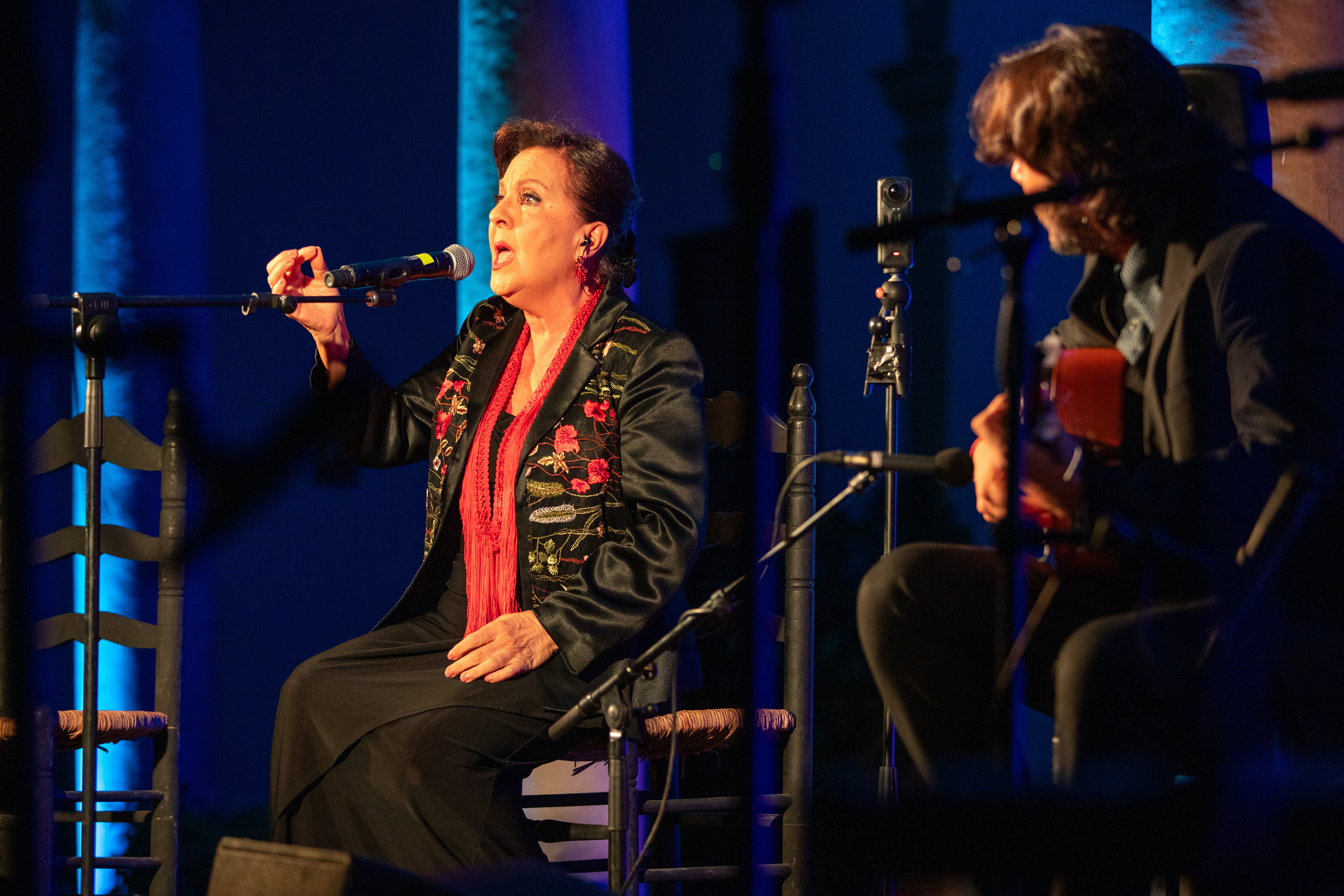 Carmen Linares, anoche en la Abadía del Sacromonte.