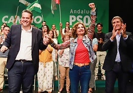 Carlos Porcel, María Jesús Montero y Pedro Fernández